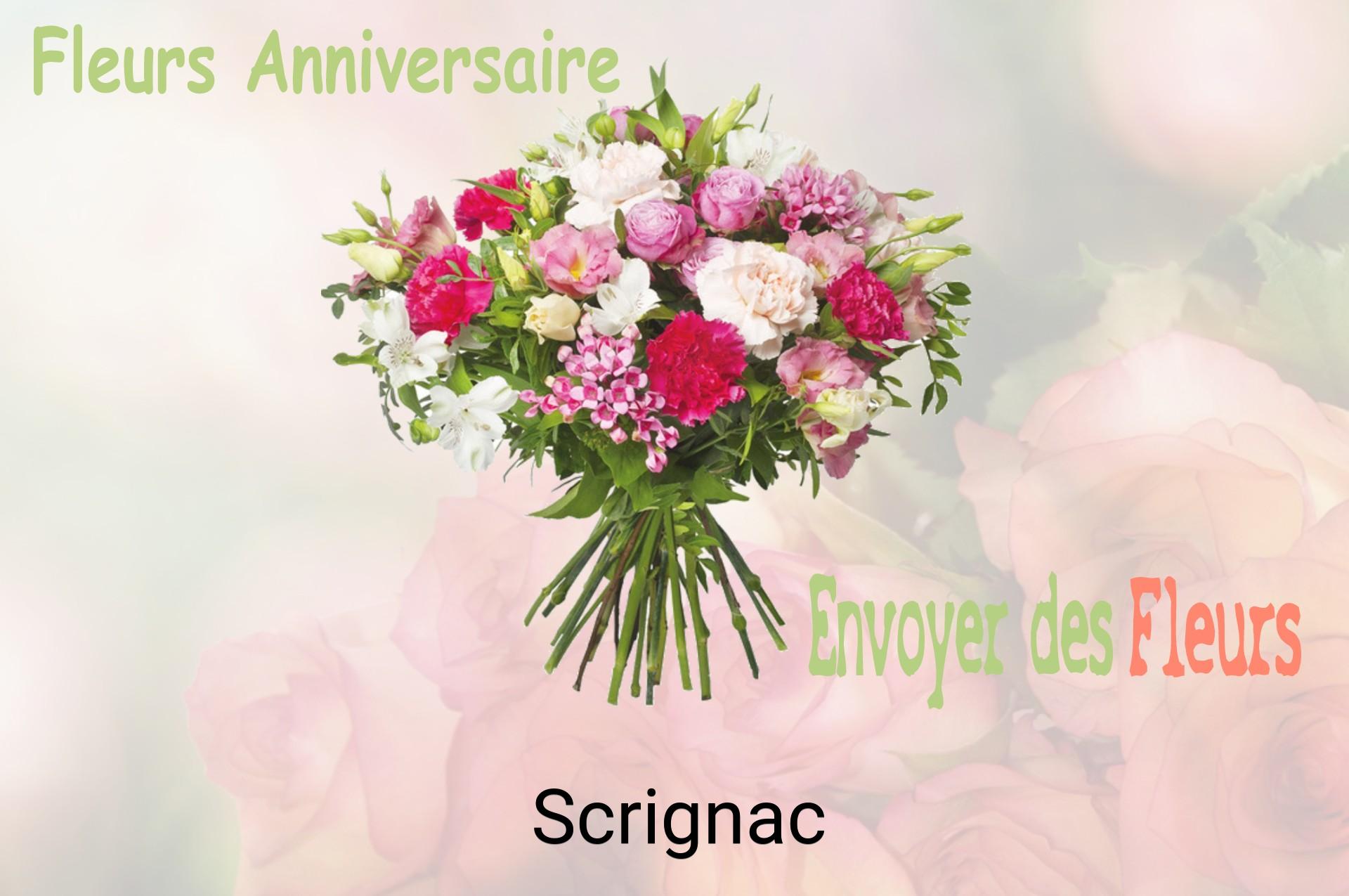Bouquet de fleurs d’anniversaire livré à Scrignac