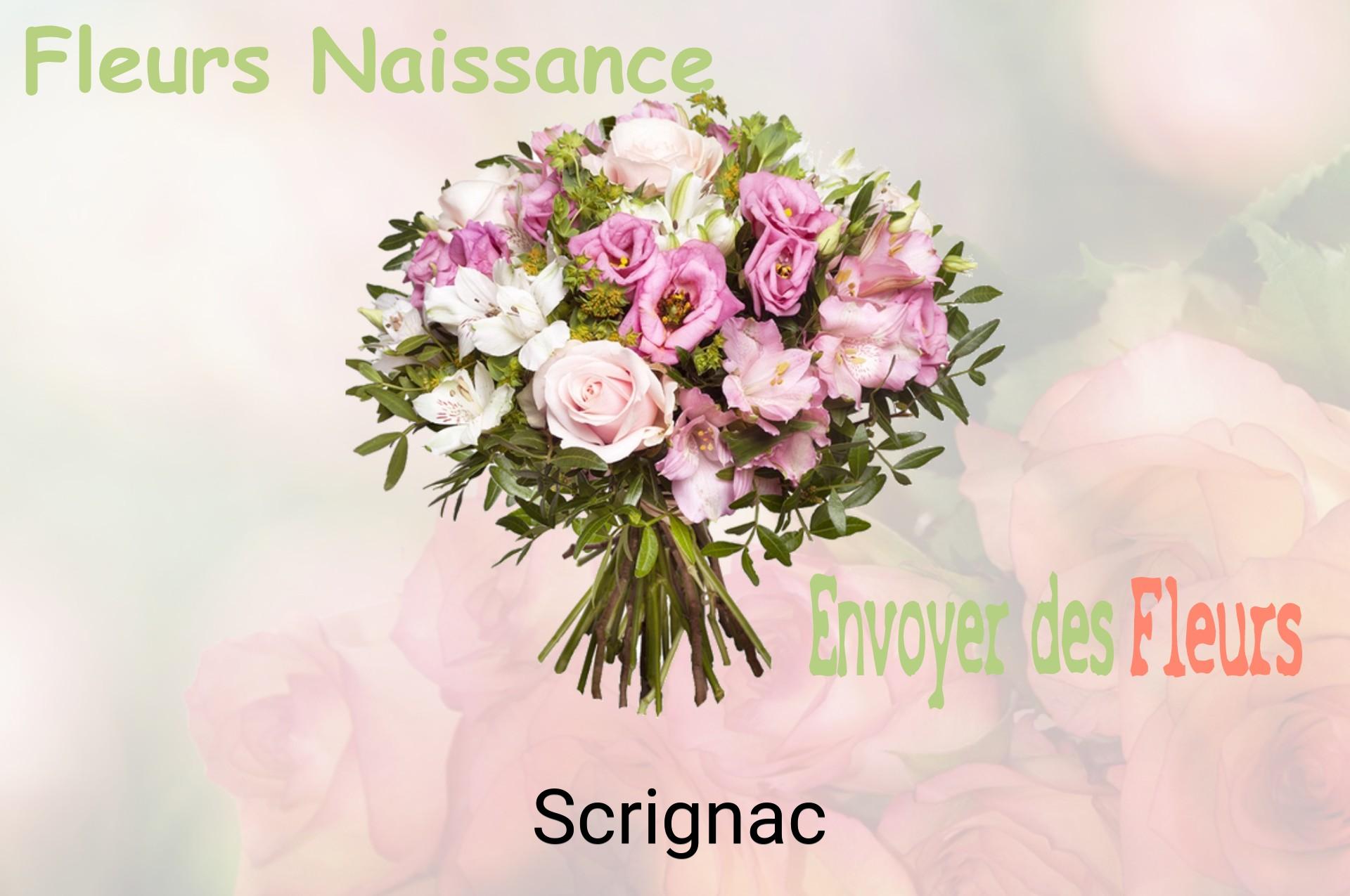 Bouquet de fleurs de naissance livré à Scrignac